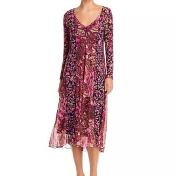 Johnny Was Agatha Mesh Midi Dress SMALL  NWT - Picture 1 of 13